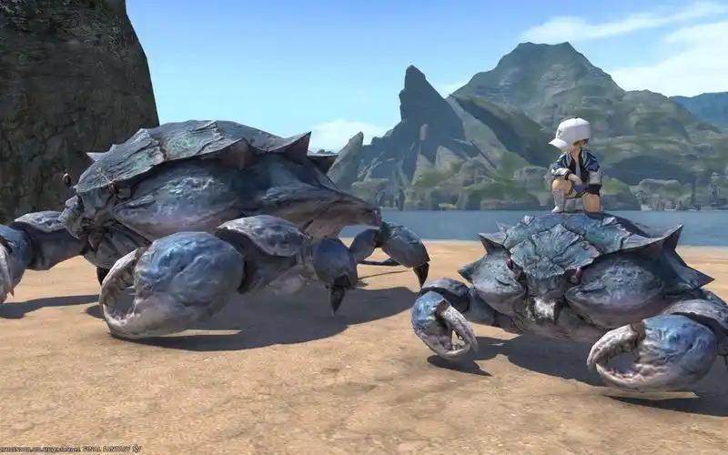 【ff14】6.35真优雷卡鉴定坐骑"真裂钳蟹"(orthos craklaw)预览