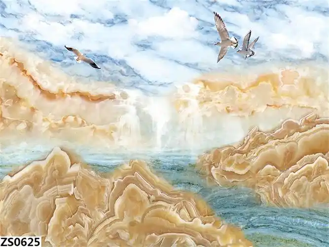 知色个性墙纸壁画背景墙电视墙隔墙墙纸壁画饰品大理石风格壁画zs0624
