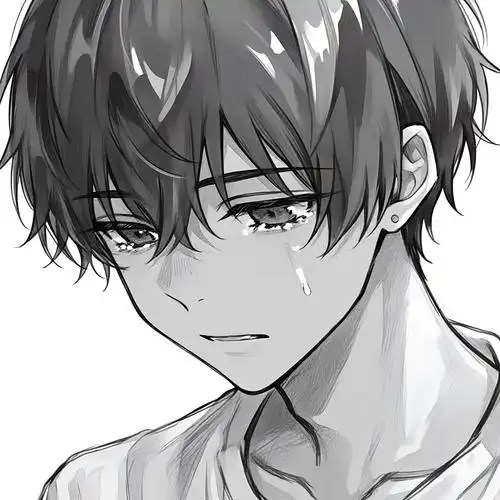 伤心男生头像😢