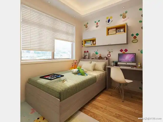 极简男孩房效果图