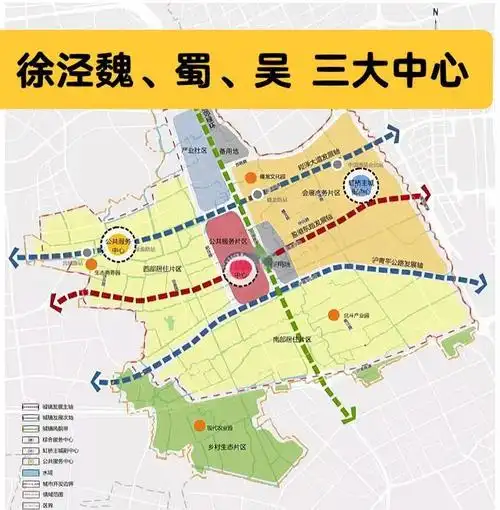 徐泾三大中心特点总结 徐泾魏蜀吴 riverviewmansion 从徐泾的规划