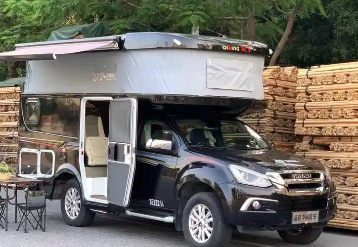 五十铃d-max四驱升顶皮卡二手房车:皮实耐造,可入地库_搜狐汽车_搜狐