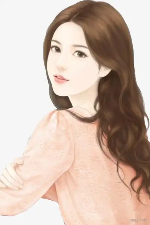 颜如碧玉回眸一笑png素材透明免抠图片其他元素