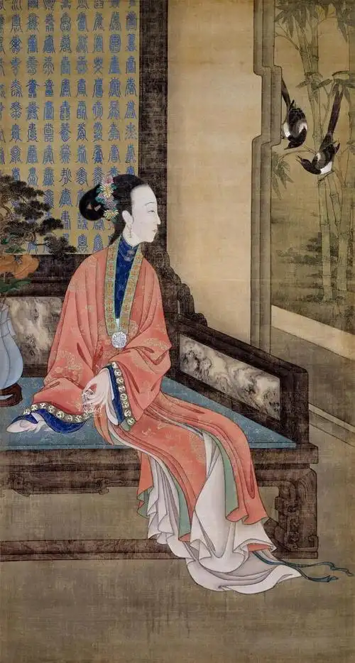 据说这些画中美人都是雍正皇帝的后妃