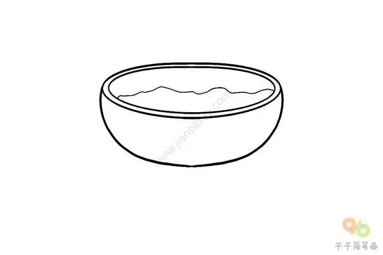 小碗红糖简笔画