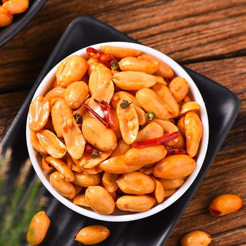 花生香辣500g油炸五香花生米米辣椒炒货下酒酒菜花生