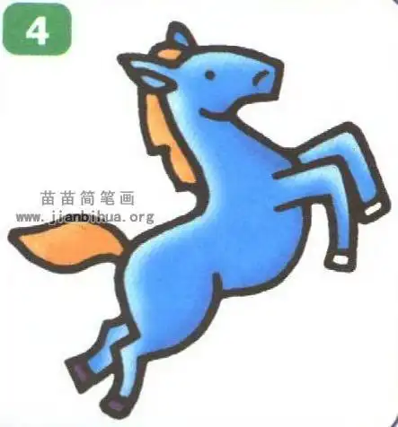 马头像卡通简笔画