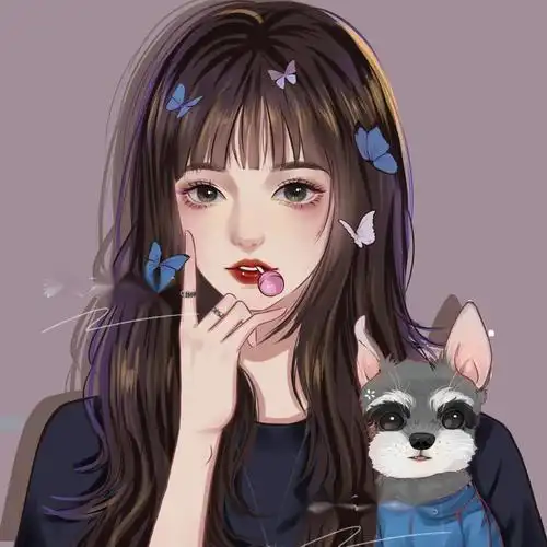 2022新款水彩画师接稿漫画卡通情侣微信头像约稿动漫设计手绘头像定制