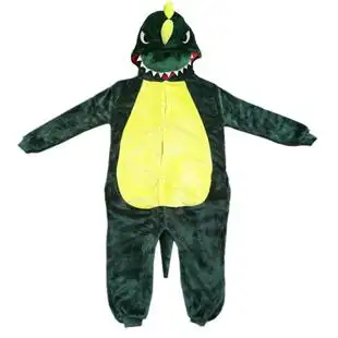 恐龙睡衣儿童卡通连体衣服秋冬季珊瑚绒法兰绒男孩女孩宝宝霸王龙 券