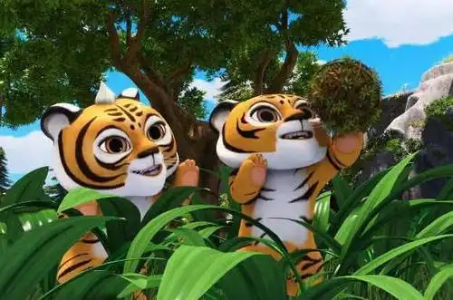 熊出没虎妞简笔画虎妞熊出没简笔画小虎妞与赵林简笔画赵林熊出没简笔