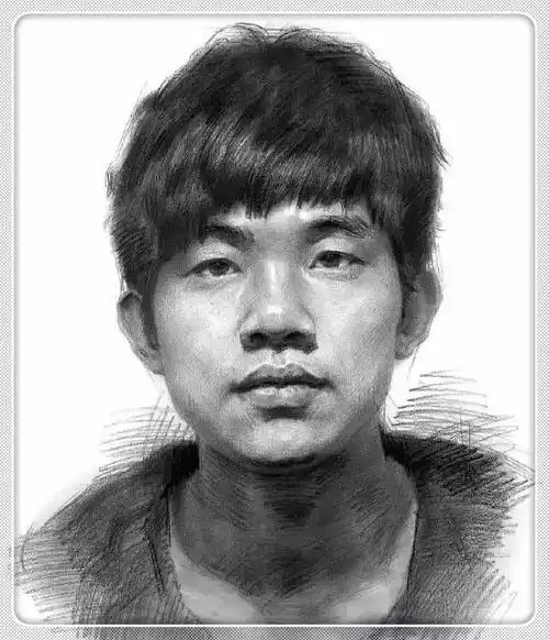 素描头像四分之三,侧面正面,年龄特征等画法