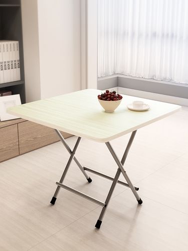 桌子折叠桌餐桌家用可折叠小方桌4人2人吃饭小桌子简易宿舍便携式