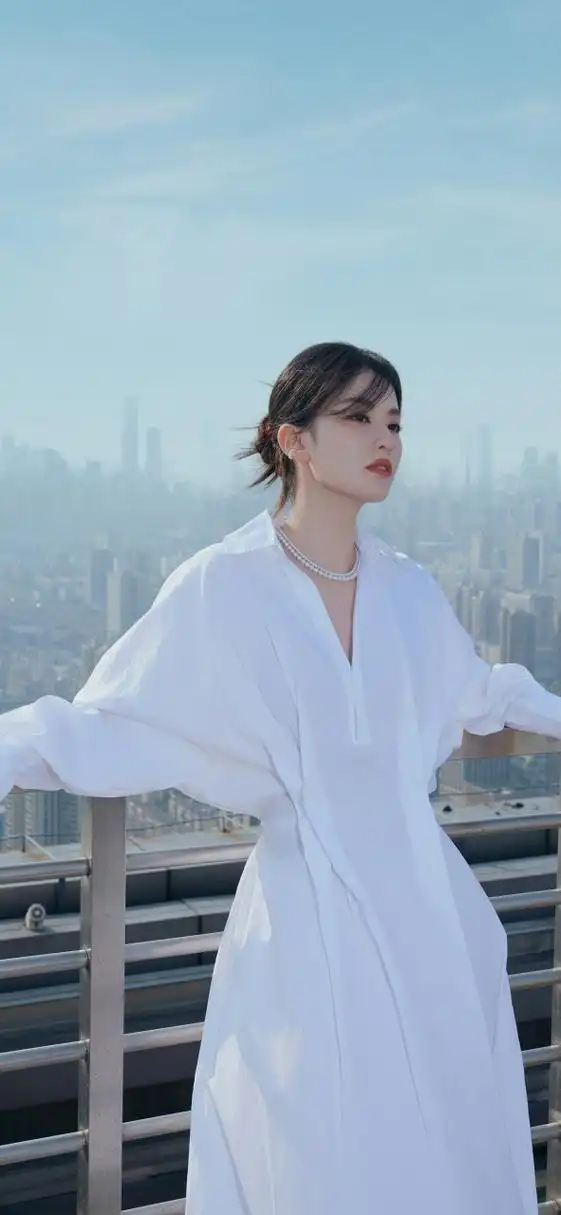 乔欣气质白裙唯美壁纸!#气质美女# #明星# #壁纸