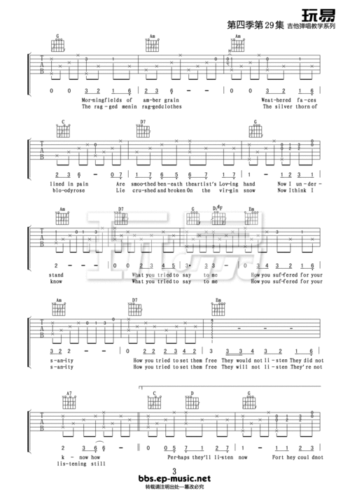 主题:《vincent》玩易吉他谱