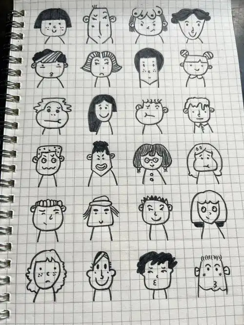 绘画|小人人(附过程)