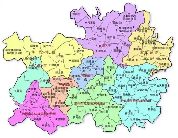 贵州分布图 全图_全民k歌网