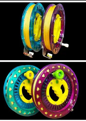 麦普风筝线盘轮大型高档防倒转手摇握轮轴承放风筝自锁静音风筝轮 26