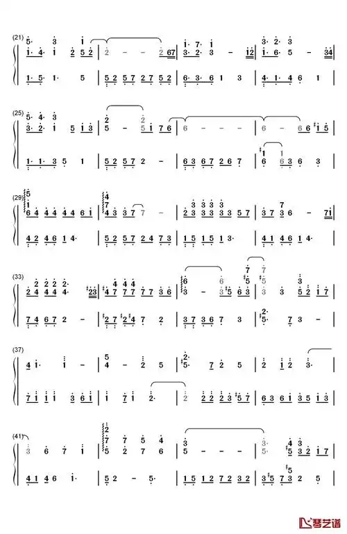 恋与制作人开场音乐钢琴简谱-数字双手-恋与制作人2