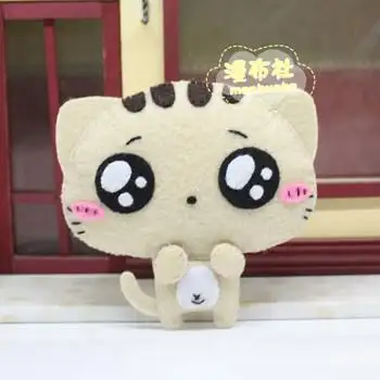 不织布材料包手工diy委屈cc猫布艺挂件迷你摆件玩偶公仔漫布社