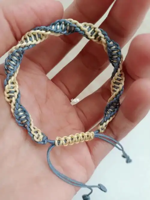 【双色单向平结】