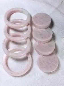 【桃花粉】新疆和田玉且末桃花粉手镯,已起货!粉到没朋友啊,做