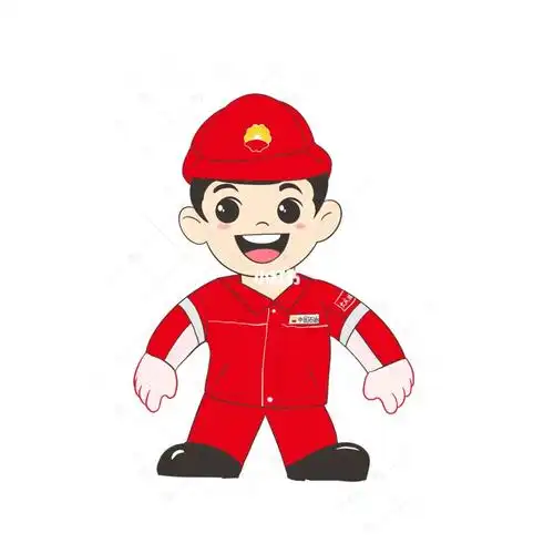 大庆石油工人卡通手绘
