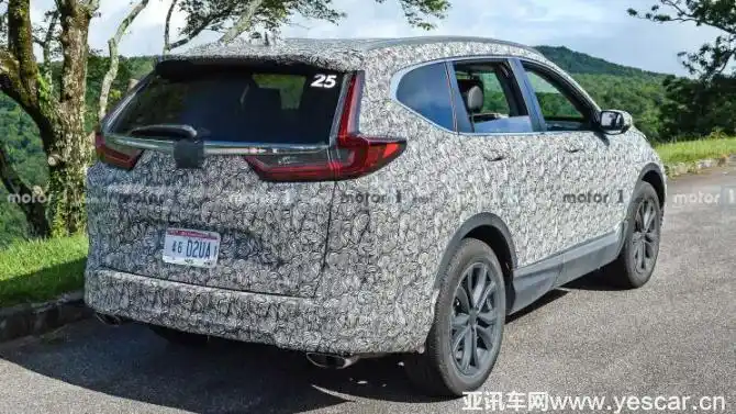 变化不大海外版本田crv中期改款谍照