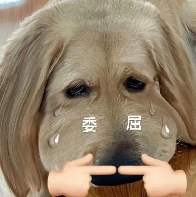 委屈狗狗表情包狗狗委屈表情