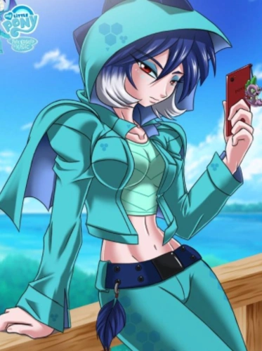 《彩虹小马》小马宝莉日漫画风拟人化,m6女孩大战赛亚人斯派克