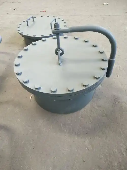 回转盖人孔阻火呼吸人孔安全人孔人孔盖快开人孔dn152200量大优惠