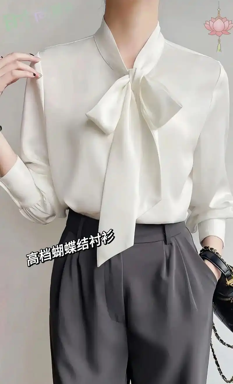 设计感满满的蝴蝶结衬衫~78.