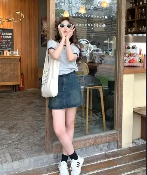 微胖女生夏天这么穿,太显瘦了