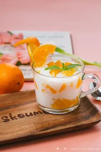 橙子酸奶杯(美食提供:skou-静 好
