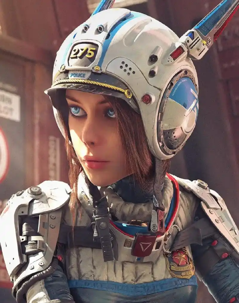 今天带来一组科技感十足的角色设计出自:建模师;michae - 抖音