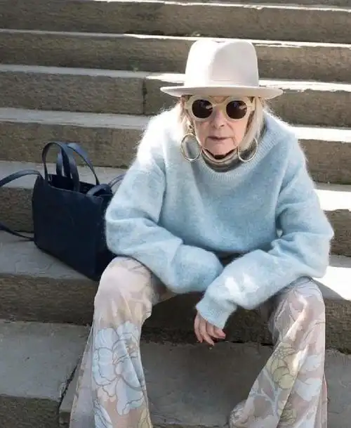 上游时尚|时尚奶奶玩转各种style,她才是时装周街拍的时髦宝贝!