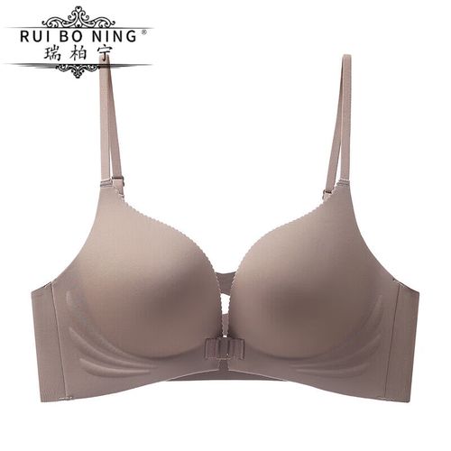 瑞柏宁品牌新款镂空美背前扣内衣上薄下厚聚拢裸感透气不空杯不跑杯
