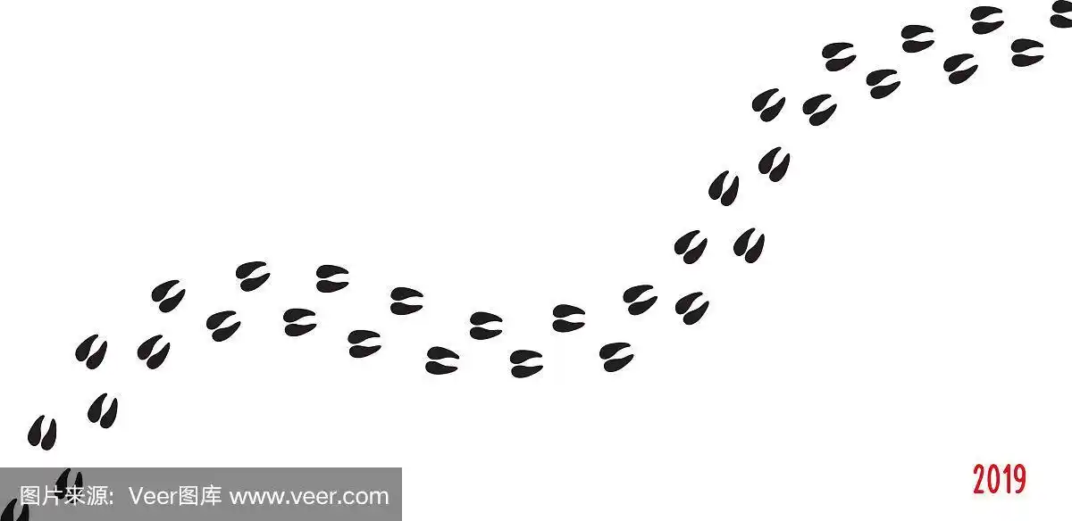 新年快乐猪蹄印