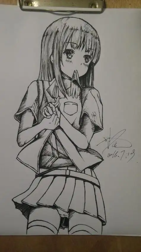 简笔画人物素描简单过程