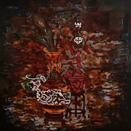 翻出第一张大漆漆画