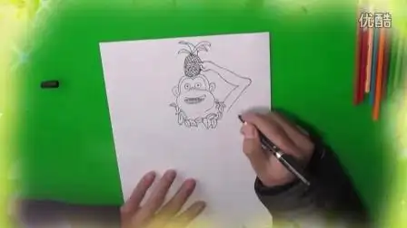 熊出没之吉吉国王儿童简笔画涂鸦