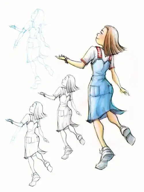 漫步速写给朋友创作的漫画形象2