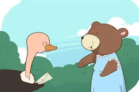 给熊奶奶简笔画