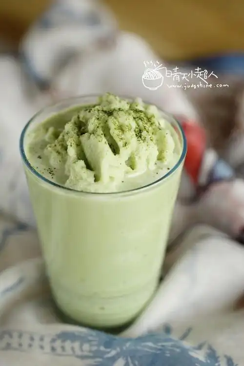 晴天小超人做的抹茶冰沙