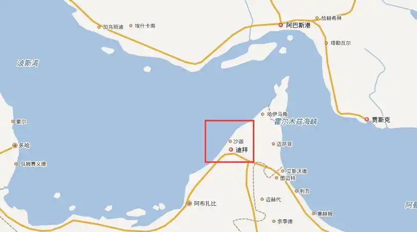 迪拜在哪个地方,为什么在世界地图找不到?