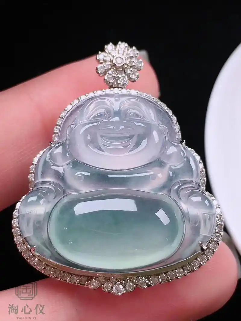 78冰种翡翠佛公吊坠 99姐妹们 - 抖音