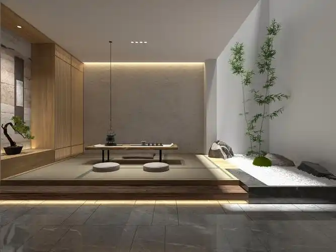新中式禅意茶室-室内设计-拓者设计吧