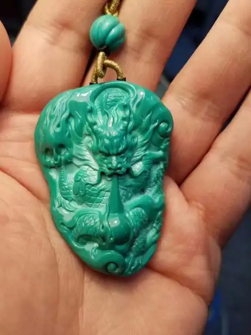松石吊坠龙牌吊坠