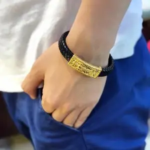 黄金男手镯图片