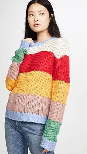 多色针织毛衣