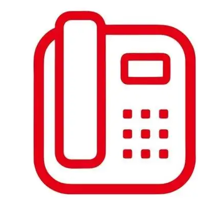 矢量座机电话标志图片